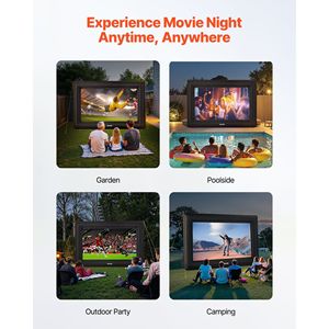 Écran de cinéma gonflable extérieur de 16 pieds avec souffleur d'air de 250 W, en tissu Oxford, pour utilisation avec projecteur - Product Image 6