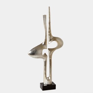 Abstract Metal Sculpture Artistic Tabletop Decor Contemporary Design Irregular Shape Handmade for Living Room - Product Image 1