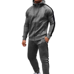 <b>Mens</b> Teal Hooded Tracksuit Solid Color Full Length Casual Sweatshirt And Joggers With Side Pockets Drawstring Closure - Product Image 3