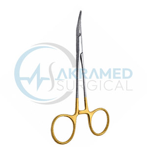 Pinzas Hemostáticas Quirúrgicas Halsted Mosquito Curvas Akramed Premium con Mango Dorado, Juego de Instrumentos de Acero Inoxidable, Certificación CE - Product Image 6