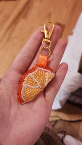 Boho Chic Embroidery Beaded <b>Keychain</b> Handmade Colorful Beadwork Purse Accessory for Women - Product Image 5
