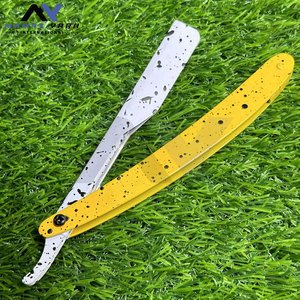 มีดโกนหนวดแบบสไลด์ล็อคสำหรับร้านตัดผม พร้อมด้ามจับพิมพ์ลายและลงหมึกแบบ OEM มีดโกนสไตล์ร้านเสริมสวย ผู้ผลิตและจำหน่ายโดยตรงจากโรงงาน - Product Image 3