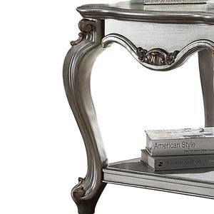 Consolle Antica in Platino con 1 Ripiano, Design Elegante da Tavolino d'Appoggio - Product Image 2