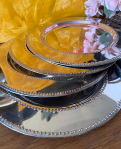Assiette de présentation ronde en acier inoxydable poli miroir pour table de dîner formelle, banquets d'hôtel et restaurants haut de gamme - Product Image 4
