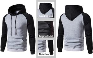 Survêtement de jogging en molleton pour hommes, ensemble personnalisé, automne, hiver, sweat-shirt à capuche, simple - Product Image 3