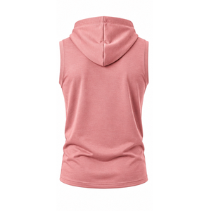 Mens Sleeveless Gym <b>Hoodie</b> Cotton Fleece Athletic Training Workout Apparel Custom Logo OEM ODM Supplier Sleeveless Hoodies - Product Image 5