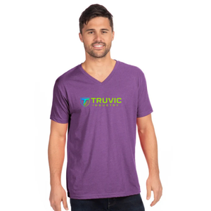 Vente en gros de t-shirts en coton à col en V pour hommes, respirants, confortables, à porter au quotidien, logo personnalisé, fournisseur de vêtements OEM ODM - Product Image 1