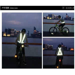 เสื้อกั๊กสะท้อนแสงแบบปรับได้พร้อมสายรัดที่มองเห็นได้ชัดเจนสำหรับการวิ่งกลางคืน ปั่นจักรยาน และกีฬากลางแจ้ง - Product Image 2