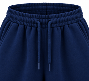 Sweat-shirt à capuche bleu marine pour garçons et pantalon de jogging assorti, tenue décontractée d'automne, couleur unie, 100% coton, ensemble de survêtement - Product Image 5