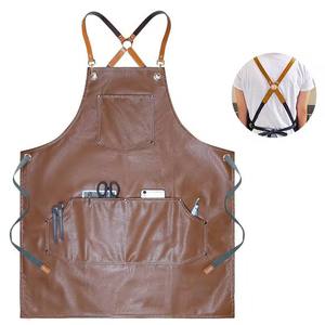 Capa de Peluquería de Cuero Sintético, Duradera, Antiestática, Resistente al Agua, Cintura Ajustable, Profesional para Barbería y Salón - Product Image 6