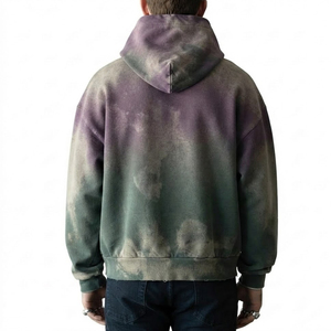 Sudadera con Capucha para Hombre, Diseño Único, Estilo Casual, Corte Holgado, Efecto Desgastado, con Logotipo Personalizado, Impresión Digital - Product Image 2