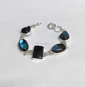Bracelet unisexe tendance en opale de qualité supérieure, chaîne et maillons chrétiens, cadeau d'anniversaire, fournisseur en gros - Product Image 2