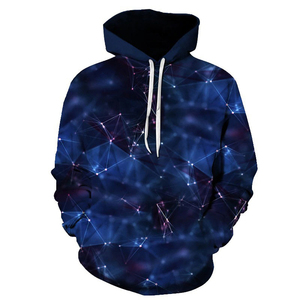 Sudadera con capucha de forro polar sublimado para otoño, diseño streetwear con estampado completo, talla personalizable, poliéster/algodón, con cremallera - Product Image 4