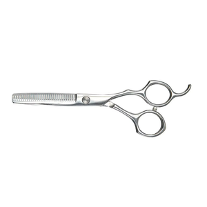 Tijeras profesionales para entresacar cabello, calidad de salón, acero inoxidable, 30 dientes, para diestros, mango largo, uso en salón - Product Image 6