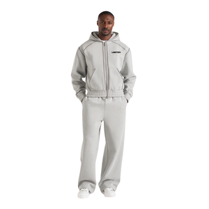 Conjunto Deportivo para Hombre, con Capucha y Cremallera Completa, Transpirable, Ecológico, Pantalones Anchos de Pierna Recta, Corte Regular, Bolsillos Laterales con Abertura, Dos Piezas, Venta al Por Mayor - Product Image 1