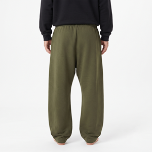Oversized Men's Heavyweight Cotton <b>Jogger</b> Pants <b>Baggy</b> Fit Wide Leg Stacked Drawstring Casual Streetwear Wholesale - Product Image 2