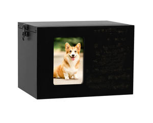 Urna Conmemorativa Moderna de Madera para Cenizas de Perro, Urnas de Recuerdo para Mascotas, Venta al Por Mayor - Product Image 1