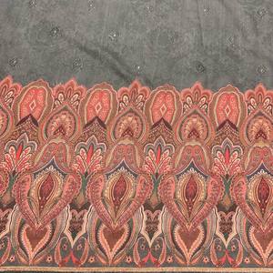 Tissu brocart imprimé, largeur 58/60 pouces, polyester tissé, motif jacquard, textile de maison, écharpes, châles pour femmes - Product Image 3