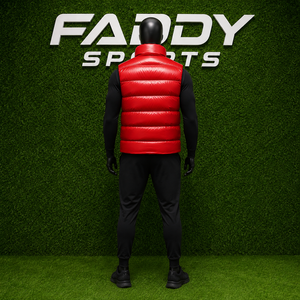 Custom Glossy Red Puffer Vest Men <b>Women</b> Winter Warm Sleeveless Jacket Quilted Gilet Windproof Shiny Bubble Coat Padded <b>Waistcoat</b> - Product Image 5