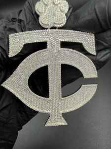 Colgante de Letra Inicial con Incrustaciones de Moissanita, Estilo Hip Hop, para Fiestas y Eventos, con Plata 925, Joyería Fina, Colgantes y Dijes - Product Image 3