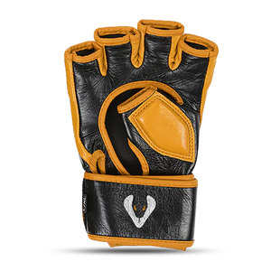 Guantes de MMA Venomous Tiger Viper de Cuero, Medios Dedos, Correa de Muñeca Ajustable, para Entrenamiento, Sparring, Grappling, Duraderos, Transpirables, para Combate - Product Image 3