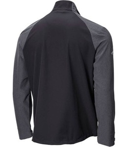 Sudadera Gris para Hombre con Cierre de Cremallera, Manga Raglán, Cuello Alto, Informal, Transpirable, de Punto, Poliéster, Corte Regular, Color Sólido, Otoño - Product Image 5