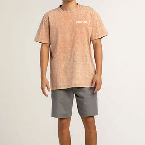 Camiseta Moderna Casual con Lavado Ácido para Hombre, con Patrón, Tela Suave Lavada, Estilo Urbano, Cómoda, de Secado Rápido y Transpirable - Product Image 6
