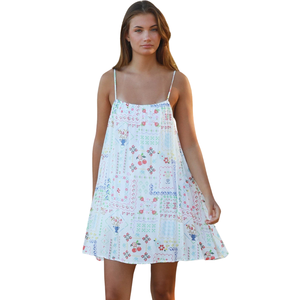 Vestido Mini con Estampado Floral para Mujer, Estilo Vacacional - Product Image 5