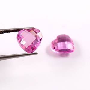 Natural Pink Sapphire <b>Heart</b> <b>Shape</b> Loose Gemstone <b>Top</b> Quality Stone For Jewelry Ring Making Supply - Product Image 4