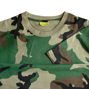 T-shirt streetwear personnalisé imprimé, en coton tricoté de qualité supérieure, col rond tactique pour l'extérieur, séchage rapide, OEM ODM, décontracté, été - Product Image 4