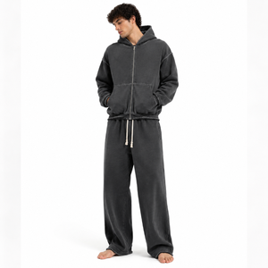 Wholesale mens sweatsuits mens <b>athletic</b> tracksuit range for mens gymwear brands, with custom logo and low MOQ - Product Image 3