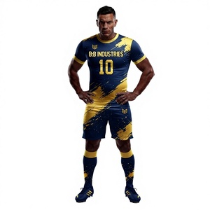 Black Gold Marble Gradient Soccer Uniforms Jersey Shorts <b>Socks</b> Sublimation Printed Breathable <b>Moisture</b> Wicking Fabric Team Logo - Product Image 4