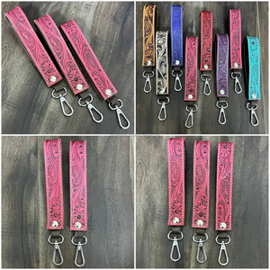Porte-clés en cuir de vachette personnalisé OEM ODM, fait main, nouveau porte-clés en cuir de luxe, sangle de clé de voiture haut de gamme, accessoire de mode, cadeau - Product Image 3