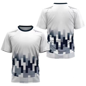 Wholesale Custom Print <b>Plain</b> Blank Sublimation T-shirts 100% Polyester <b>White</b> Sport Gym Run Quick Dry Fit Men T-shirt for Men - Product Image 3