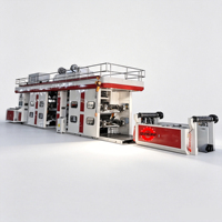 Machine d'impression flexographique par satellite CI pour emballages en film plastique, impression rouleau à rouleau