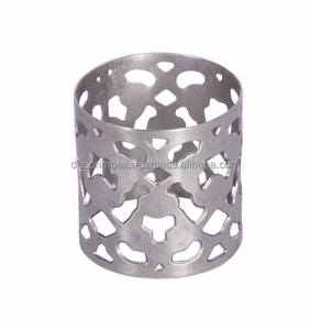 Rond de serviette en aluminium de créateur fait à la main rond pour table de mariage porte-serviettes décoratif pour salle à manger et fête d'hôtel - Product Image 1