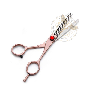 Ciseaux à effiler professionnels légers pour droitiers en acier inoxydable 6CR13 pour fournitures de salon de coiffure - Product Image 2