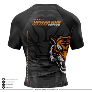Maillot de compression sublimé de haute qualité Mawra pour entraînement en salle de sport, combat MMA, unisexe - Product Image 6