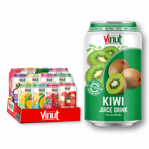 Pour VINUT 330ml boisson de jus de kiwi sans sucre OEM/ODM prix usine marque privée fabricant du Vietnam - Product Image 1
