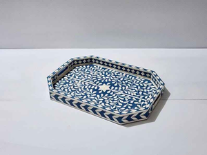 Bandeja de Servir Premium con Incrustaciones de Hueso Puro, Decoración para Mesa de Comedor, Bandeja Decorativa de blossom craft india - Product Image 2