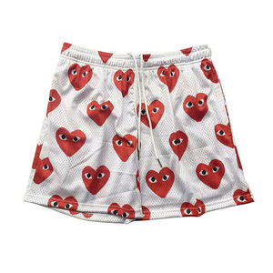 High Quality Custom Wholesale Sublimation Polyester Double <b>Layer</b> Streetwear Men Basketball 5 Inch Custom Mesh Shorts for Men - Product Image 6