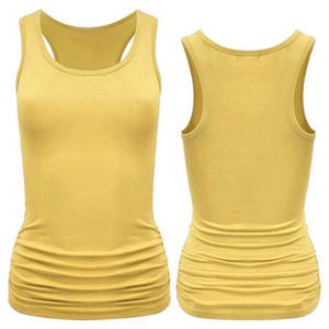 New high quality customized 100% Cotton Women Tank <b>Tops</b> Quick Dry breathable OEM Logo Tank <b>Tops</b> sleeveless for Women - Product Image 3
