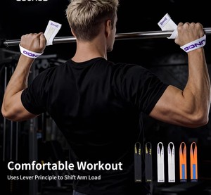 Sports Booster Belt Grip Fitness Pull-Up Bars Pull-Ups Silicone Non-Slip Wear-Resistant Deadlift Strap Gym <b>Dumbbel</b> Workout - Product Image 6
