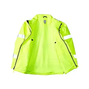 Ropa de Trabajo de Invierno Impermeable de Poliéster/Algodón, Chaqueta de Seguridad para Trabajadores, Unisex, Alta Visibilidad, Personalizable, para Construcción - Product Image 2
