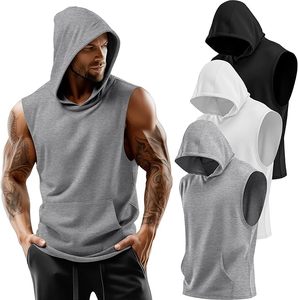 Camiseta sin mangas de algodón premium para hombre, camiseta de gimnasio sin mangas, camiseta de entrenamiento con logo personalizado, ropa deportiva para hombre - Product Image 1