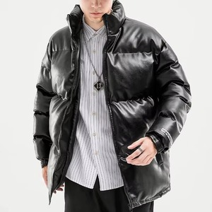 OEM Mens Puffer Jackets Winter Fashion Custom Design Fur Collar Outerwear Streetwwear Puff Down <b>Bubble</b> <b>Coat</b> Men's Puffer Jackets - Product Image 3