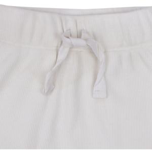 Mallas con cordón de elastano de bambú orgánico de calidad superior blancas-para pantalones y pantalones cortos de bebé - Product Image 2