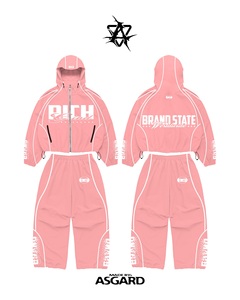 Conjunto de Sudadera con Cremallera y Pantalones Orange State |   Chándal Oversize de Estilo Urbano |   Fabricante de Marca Privada OEM - Product Image 4