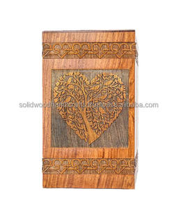 Urnas de cremación de madera para adultos Urnas de madera Urnas funerarias Tamaño personalizado Suministros funerarios - Product Image 3