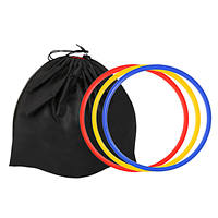 Juego de Anillos de Entrenamiento de Agilidad Premium, Anillos Planos para Trabajo de Pies y Velocidad, para Entrenamiento Deportivo de Fútbol